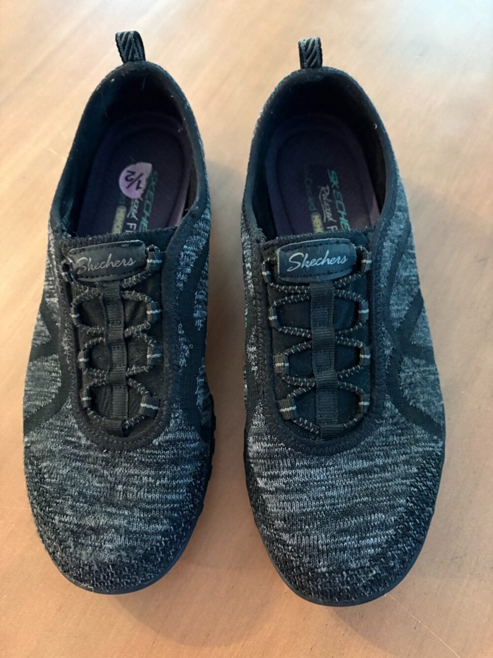 GUC Skechers Breathe Easy Fortune Knit Slip-On Sneakers, sz 8.5